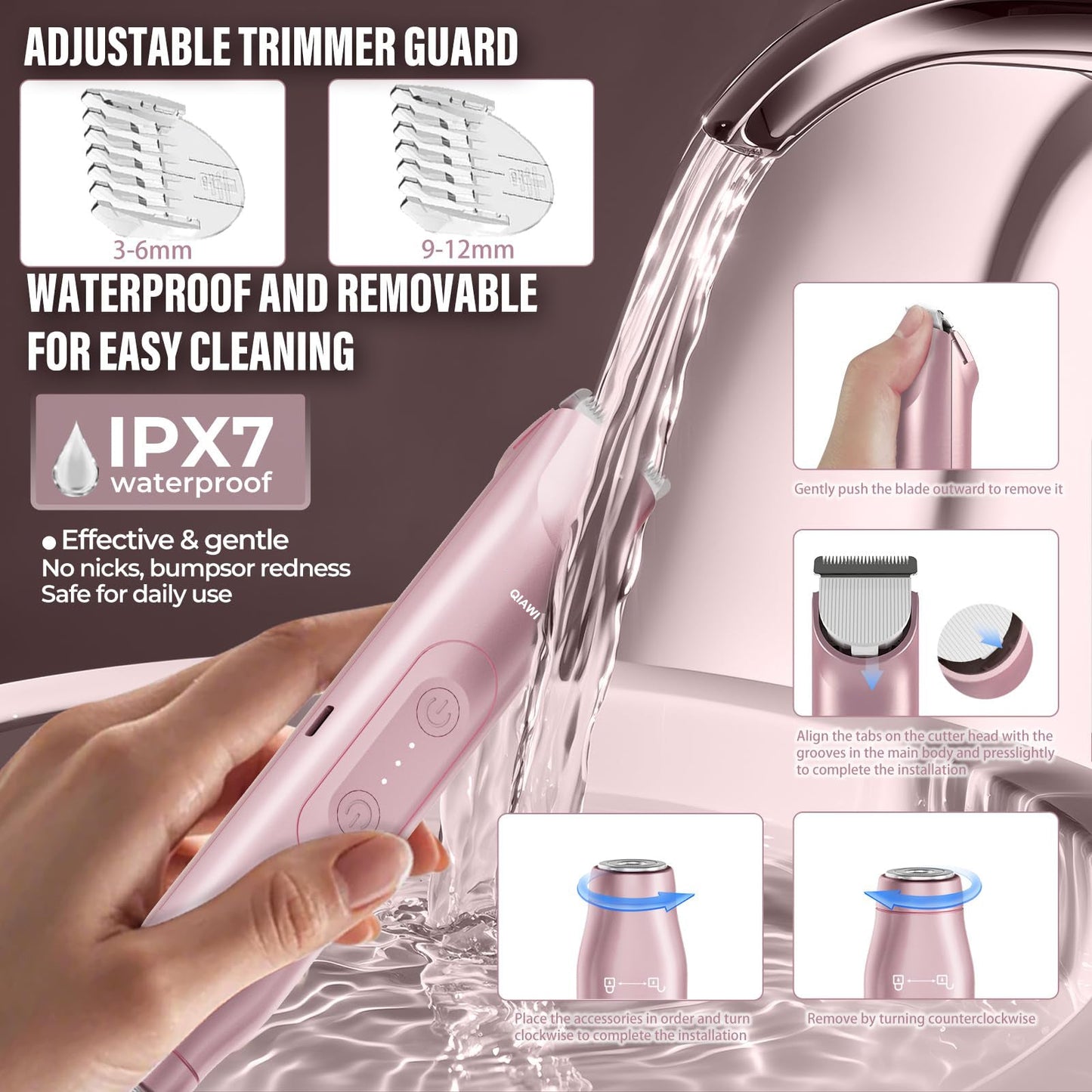 Last 3 Hours: 2nd Only $9.99! 2-in-1 Women’s Electric Shaver – Dual Head Precision Trimmer