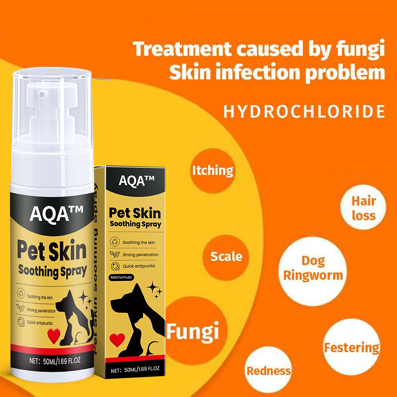 Pet Skin Spray for Dogs & Cats - Natural Soothing Spray for Clean, Soft Skin and Itch Relief