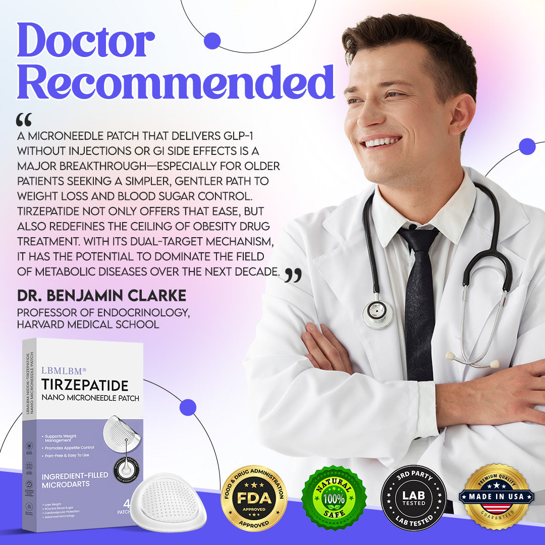 LBMLBM® Tirzepatide Nano-Microneedle Patch | Enhanced Fat Burn, No Injections, No Pain!