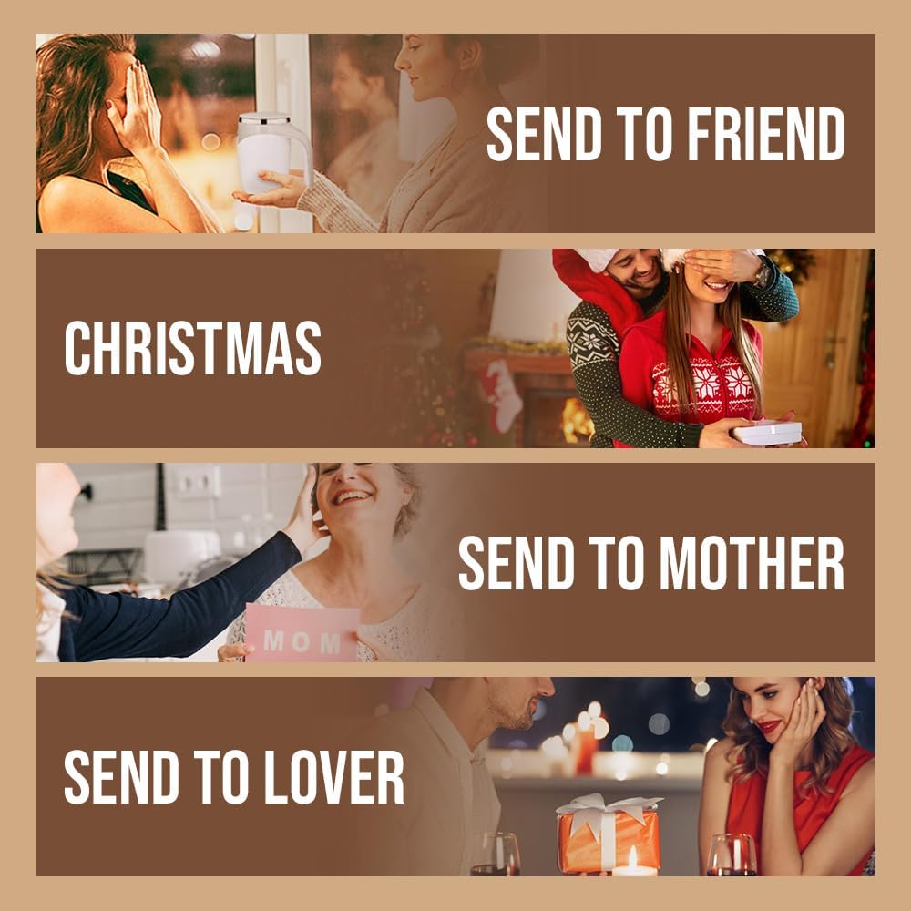 Final 3 Hours 60% OFF!☕Self-Stirring Coffee Mug with Magnetic Mixer – 380ml Rechargeable